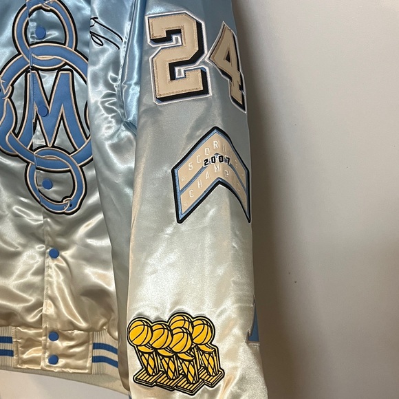 Premium Light Blue Kobe Bryant Legend of the 🐍 Satin Jacket - Picture 8 of 10